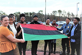 UBSS flag raising