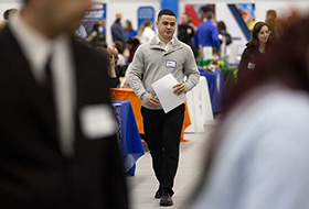 Anthony Sparacino at the Career and Internship Fair