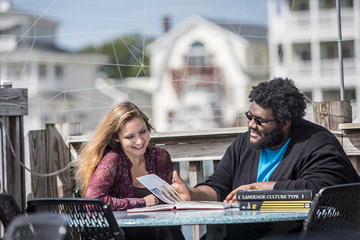 Students studying in AC