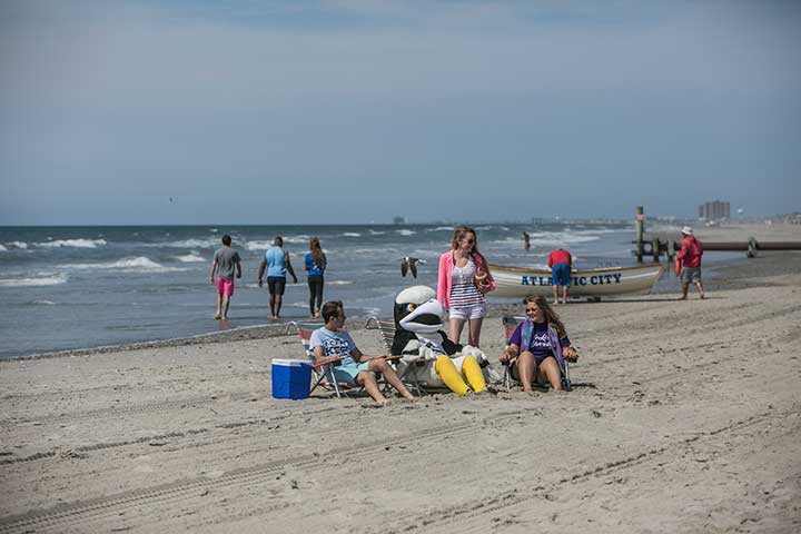 Students on AC Beach