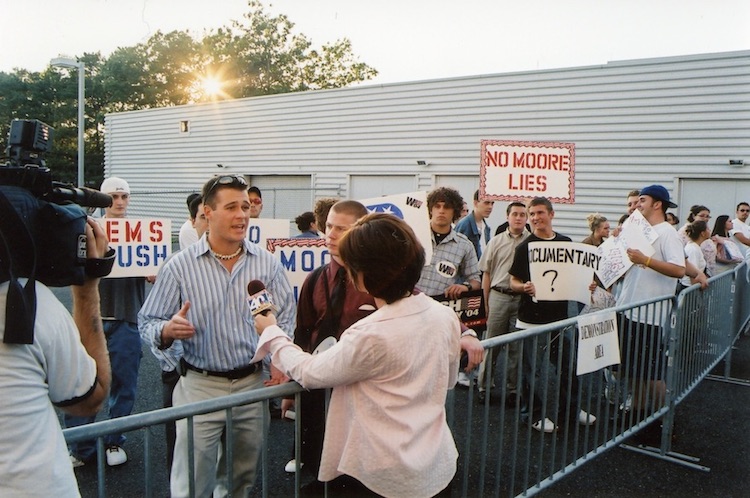 College Republicans protesting