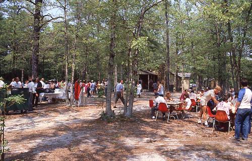 One of Stockton's many community barbeques.