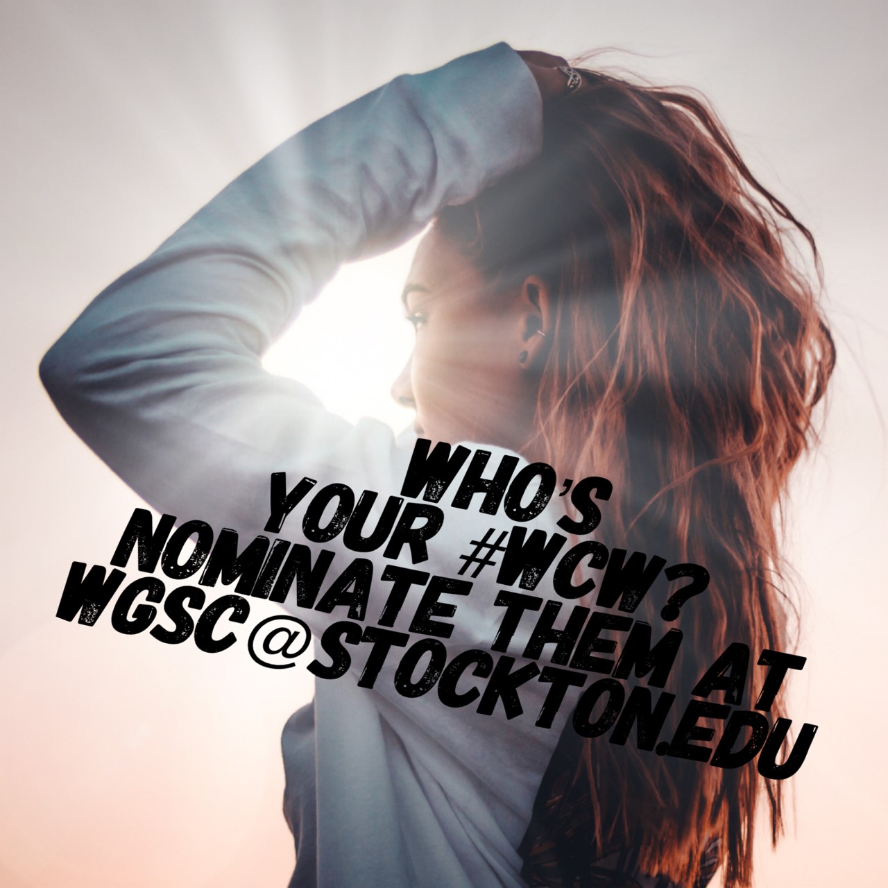 Women holding hair nomination request for #WCW