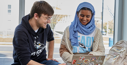 Students at the Atlantic City Campus