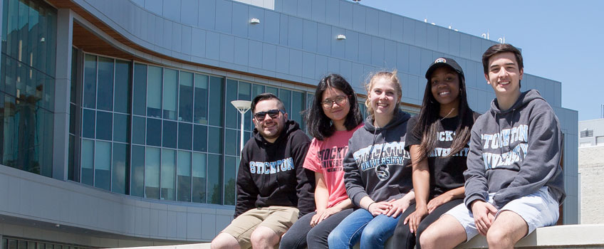 students in the Quad